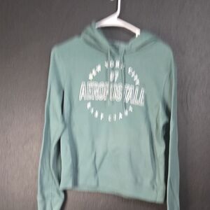Aeropostale Women's Teal Hoodie Sweater